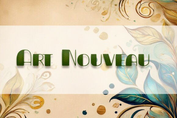 Art Nouveau Font for Elegant Editorial Design