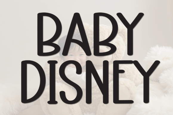 Baby Disney Font for Handmade Creations