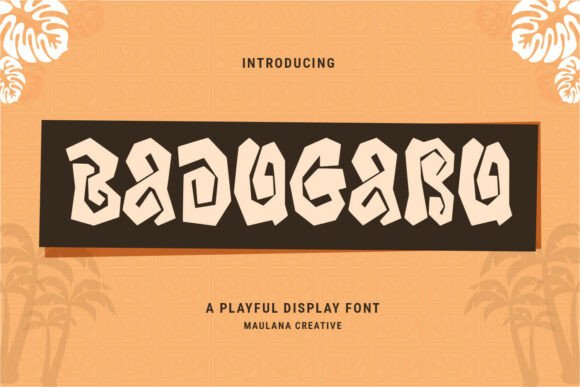 Badugaru: A Playful Display Font for Bold Branding