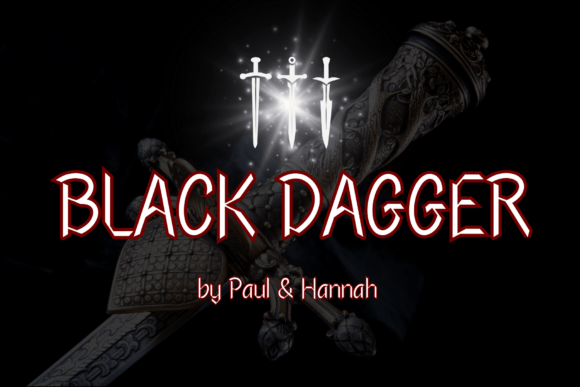 Black Dagger Font for Dark, Mysterious Branding