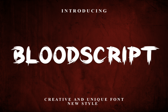 Bloodscript Font Download: A Versatile Display Font