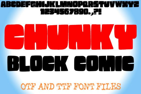Chunky Block Comic Font for Bold Visual Impact