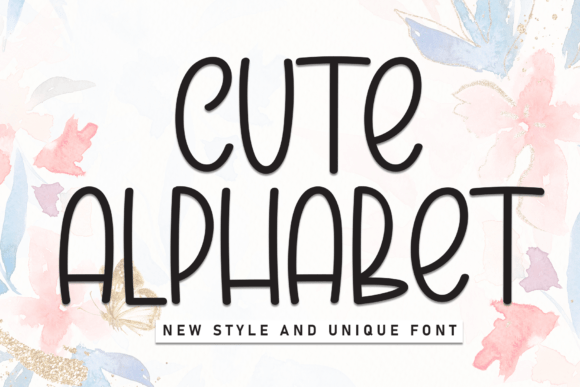 Cute Alphabet Font for Playful Branding and Social Media Design