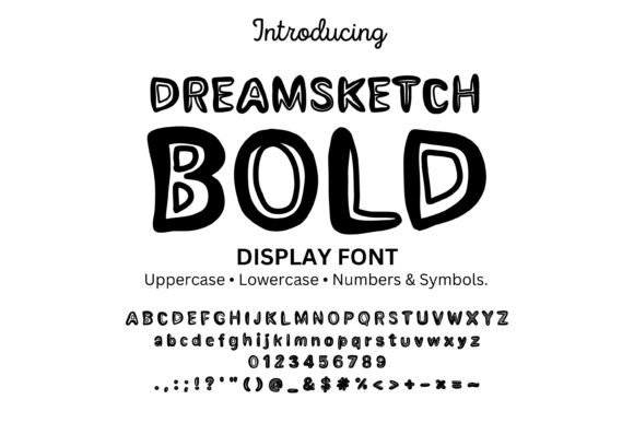 Dreamsketch Bold: A Playful Font for Creative Makers