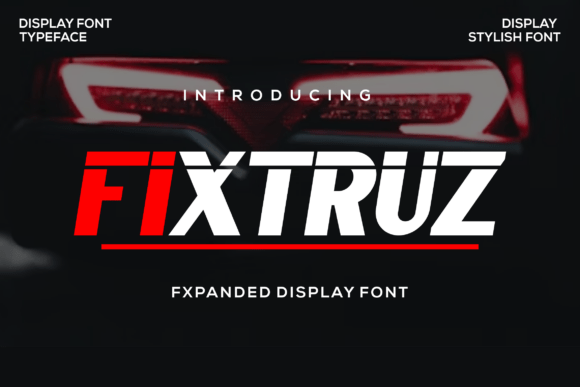 Fixtruz: A Bold Display Font for Eye-Catching Editorial Designs