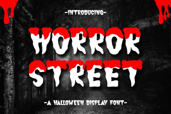 Horror Street: A Gothic Display Font for Halloween Campaigns