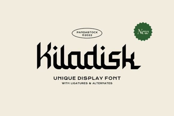 Kiladisk: A Sharp Geometric Display Font for Modern Web Design