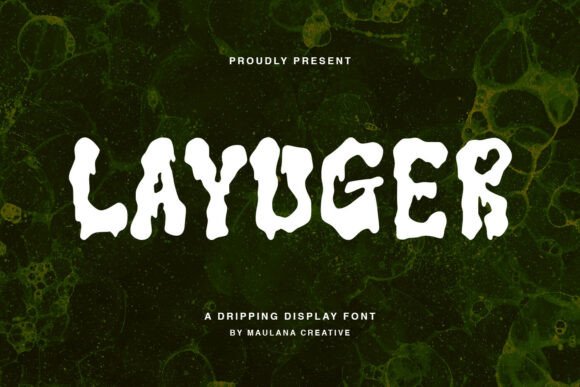 Layuger Horror Display Font for Editorial Design