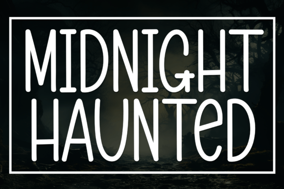 Midnight Haunted: A Display Font for Modern Editorial Design