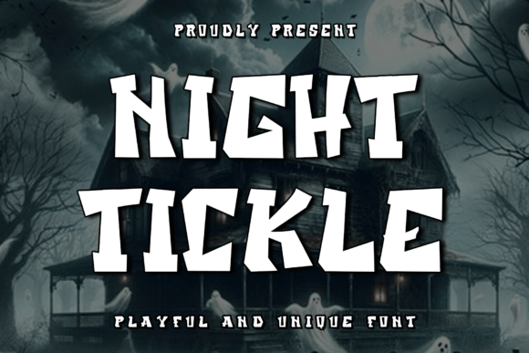 Night Tickle Display Font for Creative Campaigns