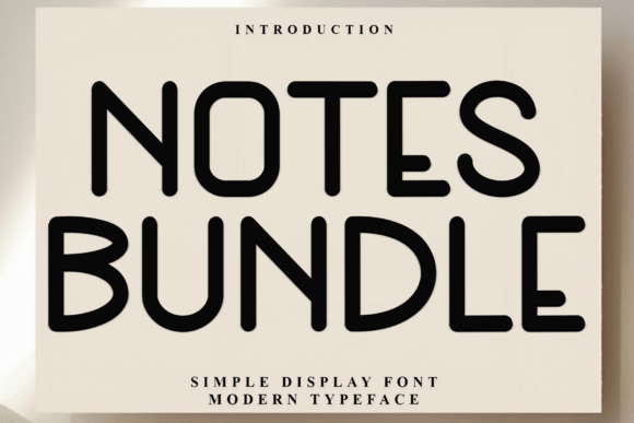 Notes Bundle: A Display Font for Modern Web Design