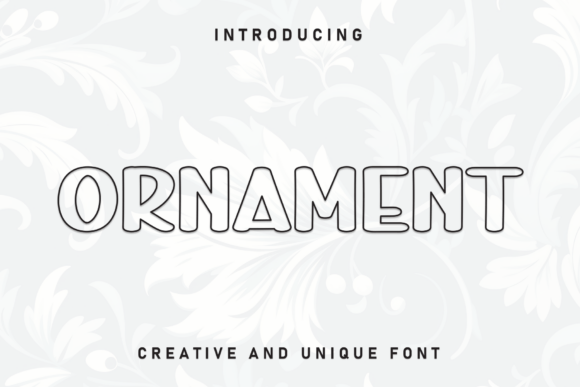 Ornament Font: A Versatile Display Type for Design Projects