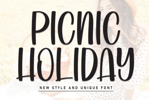 Picnic Holiday Font for Bright Branding and Creative Projects