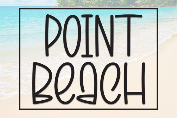 Point Beach: A Friendly Display Font for Modern Branding