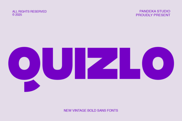 Quizlo: A Playful Display Font for Food Branding