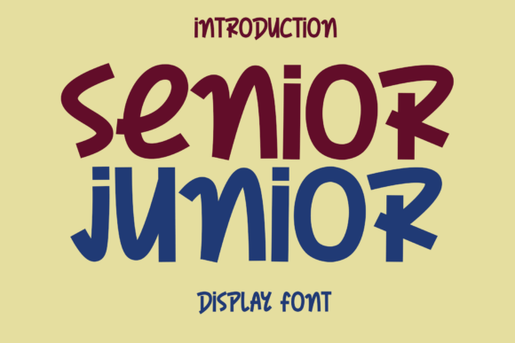 Senior Junior: A Friendly Display Font for Modern Marketing