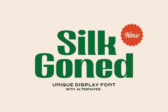 Silk Goned: The Bold Display Typeface for Modern Web Design