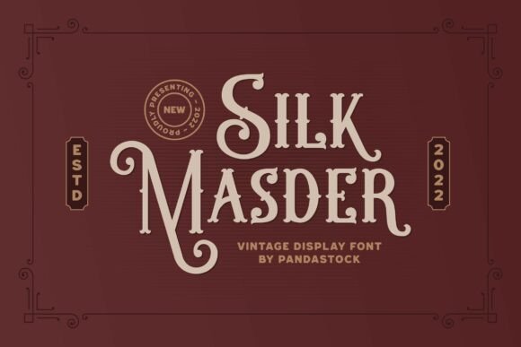 Silk Masder: The Vintage Serif for Handmade Labels and Prints