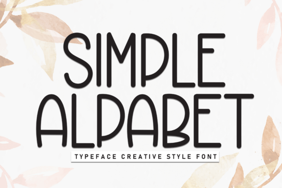 Simple Alpabet for Modern Web Design and Branding