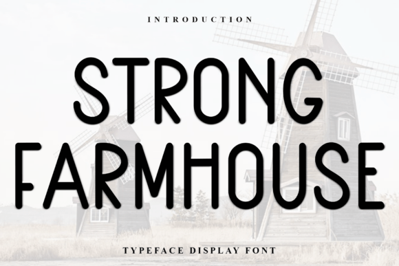Strong Farmhouse Font for Festive Craft Projects