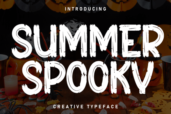 Summer Spooky Display Font for Editorial Design