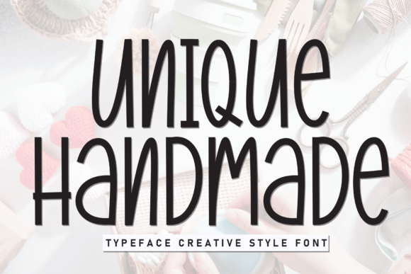 Unique Handmade Font for Creative and Commercial Projects