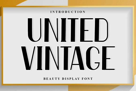 United Vintage Font for Festive Web Design