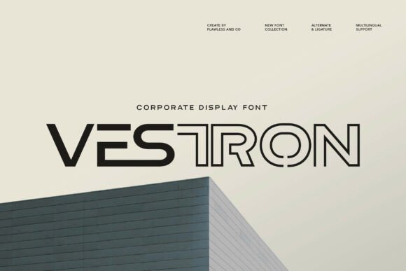 Vestron Font: A Bold Display Font for Modern Design