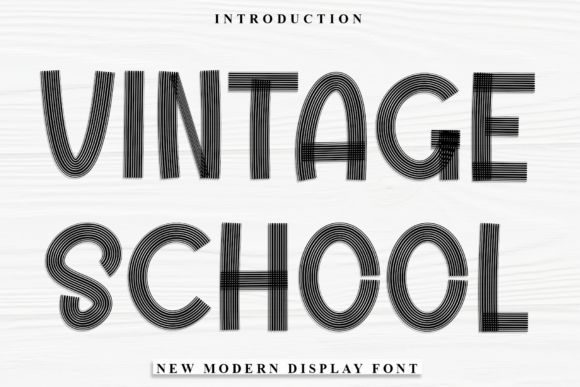 Vintage School Font for Festive Branding and Design