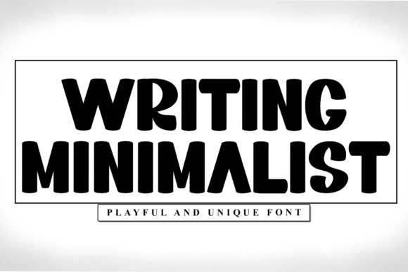 Writing Minimalist: A Clean Display Font for Modern Branding